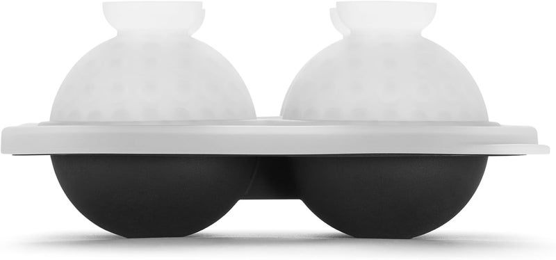 ACOOKEE Novelty Golf Gifts Ball Ice Maker Mold, 2.2" Large Sphere Round Ice Cube Mold for Cocktails, Whiskey, Bourbon Chilling, 4 Hole Fun Shapes Big Silicone Circle Ice Cube Trays - Image 4